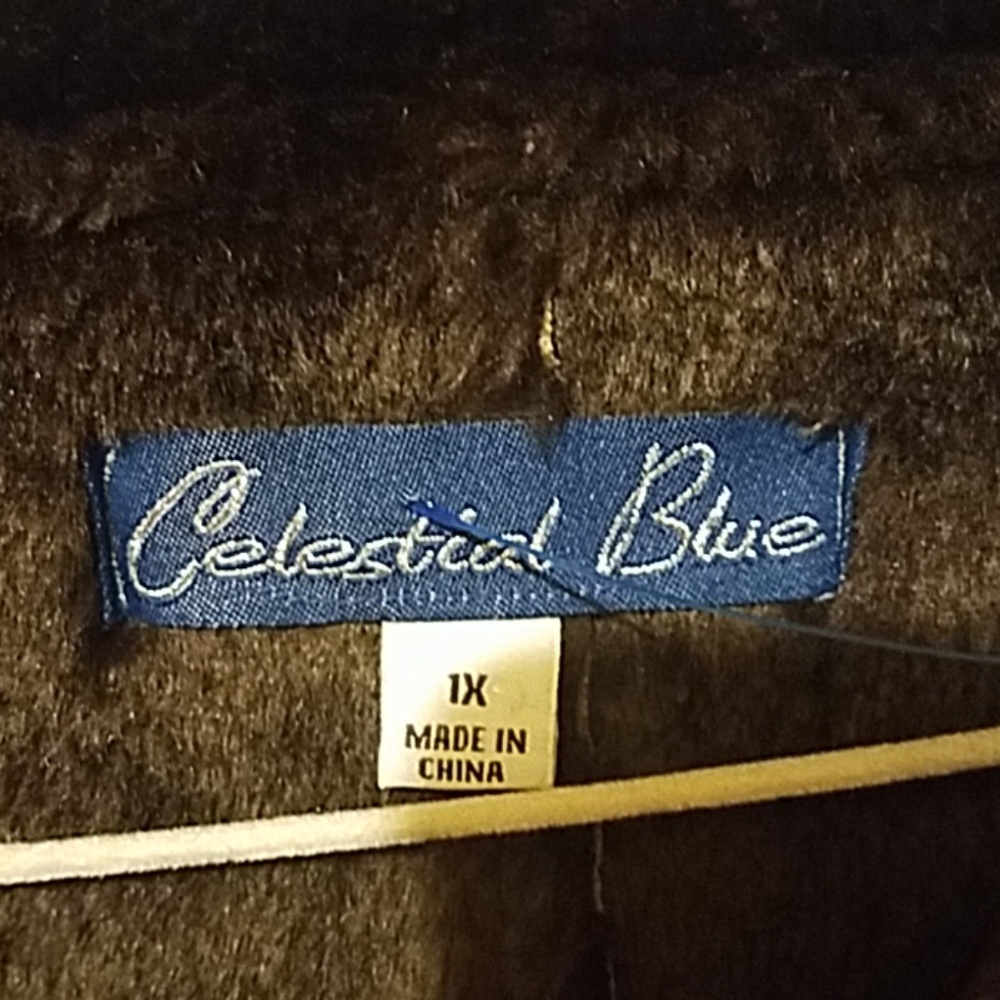 Celestial Blue 1x Patchwork Coat - image 4